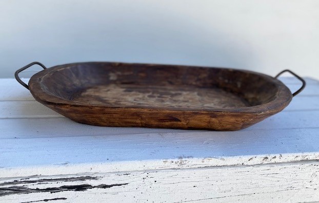 Medium Carved Bowl with Handles